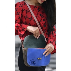 Nouveau Style cuir recyclé couleur trapu sac à bandoulière haute qualité imprimé Animal fourrure cuir sac à main multicolore femmes sac à bandoulière - Product Image 2