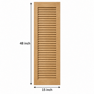 Persianas de Madera Personalizadas, Paneles de Madera Sólida para Exteriores, para Renovación Exterior y Decoración del Hogar - Product Image 2