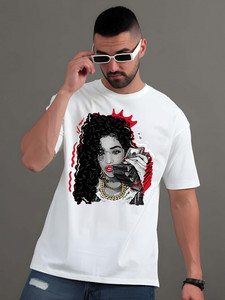T-shirt pour homme surdimensionné avec impression personnalisée, style streetwear, col rond, manches courtes, jersey en coton respirant, t-shirt graphique - Product Image 4