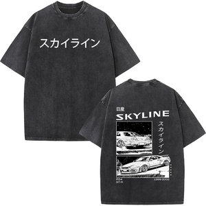 เสื้อยืดคอตตอนพรีเมียมสไตล์สตรีทแวร์ ลายปลาญี่ปุ่น ทรงโอเวอร์ไซส์ รับผลิตโลโก้ตามสั่ง - Product Image 3