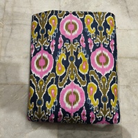 Tissu floral imprimé en coton lavé non tissé de qualité supérieure, matière cambric écologique, organique, douce, respirante et légère pour sacs