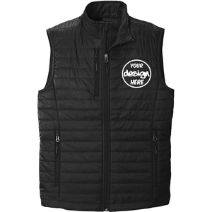 Gilet matelassé personnalisé, veste d'équitation chaude et rembourrée, vêtements d'hiver décontractés, gilet rembourré pour homme. - Product Image 1