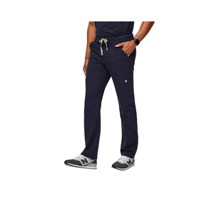 Conjunto de Uniforme Médico Azul Marino para Hombre, Pantalones de Uniforme de Hospital de Algodón y Poliéster con Estetoscopio y Porta Identificación - Product Image 3