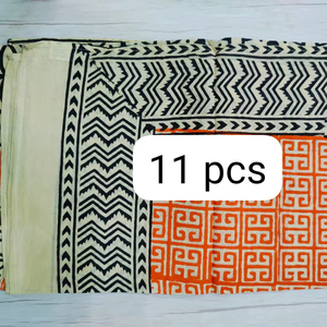 Indian Handmade Colorful Bagru Hand Block Print Cotton Scarf <b>Wrap</b> <b>Sarong</b> for Women Wholesale Supplier Custom Printed - Product Image 1