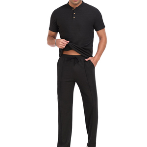 Wholesale Comfortable Lightweight Summer <b>Tracksuits</b> for Men Custom Made <b>Plain</b> Blank Men Summer <b>Tracksuits</b> Set - Product Image 6