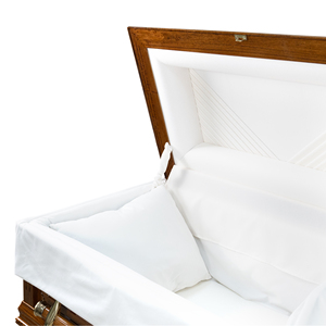 Cercueils funéraires en bois dur de style nord-américain de haute qualité Regina Urnes en bois DLP Fabricant direct Vente en gros Nouvelle arrivée - Product Image 3