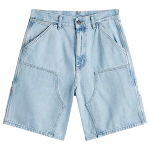 กางเกงยีนส์ขาสั้นช่างแบบมีซิป 5 กระเป๋า ผ้าฝ้าย 100% สำหรับผู้ชาย สไตล์ลำลอง แบบเรียบ ขากางเกงเสริมสองชั้น - Product Image 1