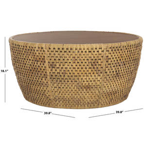 Rattan RD Woven Coffee Table Muebles de sala de estar con estilo - Product Image 4