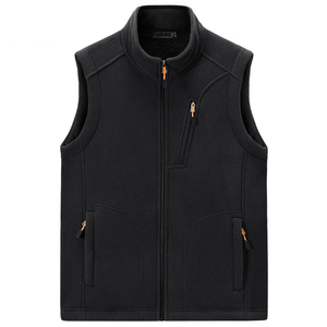 Veste en polaire Sherpa épaisse et chaude pour homme, avec logo personnalisé, 100% polyester, contraste de couleurs, coupe ample, avec poche zippée, vente en gros - Product Image 2