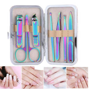 Manicure Pedicure Set for Women Girls Professional Stainless Steel <b>Nail</b> <b>Kit</b> Eco-friendly Luxury Travel Case Rose Personal Care - Product Image 3