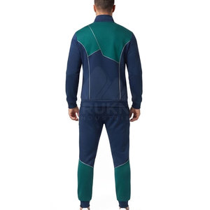 Conjunto Deportivo para Hombre, Chaqueta Deportiva con Cuello Alto y Cierre de Cordón, Pantalones a Juego, Personalizable, Color Sólido - Product Image 2