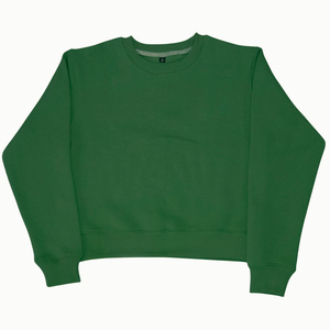 Sudadera de cuello redondo sin capucha, de felpa, con hombros caídos, personalizada, 100% mezcla de algodón, transpirable, para mujer, ideal para invierno. - Product Image 6