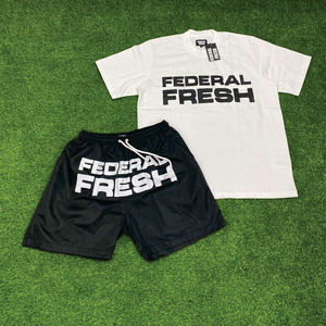 ชุดเสื้อยืดสองชิ้นคุณภาพสูงพร้อมกางเกงขาสั้นสำหรับผู้ชาย ปี 2026 ชุดลำลองฤดูร้อนสำหรับผู้ชาย - Product Image 4