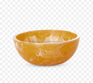 Cuenco de resina hecho a mano blanco de lujo, Plato decorativo de mesa multiusos para utensilios de cocina para el hogar, artesanías de resina - Product Image 3