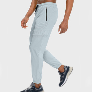 Plus Size Lightweight Casual Mid Waist Breathable Jogger Pants Men's Outdoor Use <b>100</b>% <b>Polyester</b> Washed Made in Pakistan - Product Image 3