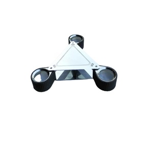 แว่นขยายสามเหลี่ยมเหล็ก 21 มม. 10 เท่า สำหรับตรวจสอบอัญมณี - Product Image 2