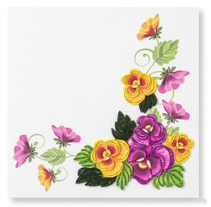 Tarjeta de Quilling con Diseño Floral de Esquina para el Día de la Madre, Tarjeta de Felicitación Hecha a Mano con Sobre, Arte en Papel para Mamá - Product Image 1