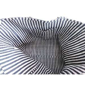 Bolsa de Mano de Algodón Hecha a Mano con Estampado de Bloques, Cierre de Cremallera, Estilo Boho, Reutilizable, para Compras, para Mujer - Product Image 4