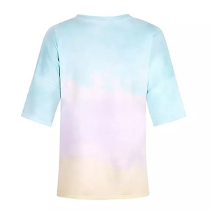 เสื้อยืดผู้หญิงคุณภาพสูง ระบายอากาศได้ดี ผลิตตามสั่ง แบรนด์เนม ผ้าถักโพลีเอสเตอร์ ปักโลโก้ได้ตามต้องการ สำหรับทุกฤดูกาล พิมพ์ลายดิจิทัล - Product Image 5