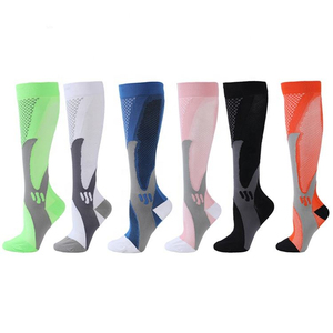 Knee High <b>Compression</b> <b>Socks</b> For <b>Running</b> Breathable Geometric Pattern Spandex Polyester Adult Sport <b>Socks</b> Summer - Product Image 1