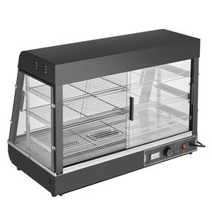 Espositore Riscaldato Commerciale a 3 Livelli 1500W con Controllo Manuale della Temperatura e Ripiani Regolabili 86-185°F - Product Image 1