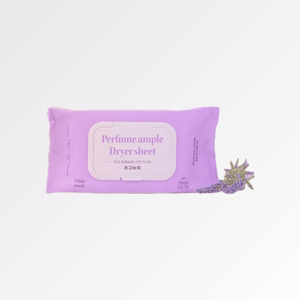 Feuilles de lessive coréennes K-Beauty Muro, parfum ampoule, feuilles assainissantes pour sèche-linge, parfum musc blanc, 80 feuilles, fabriquées en Corée - Product Image 4