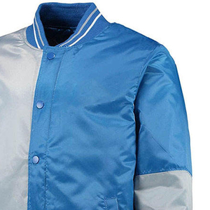 Veste en satin imperméable d'hiver pour homme, col en tricot côtelé, sur mesure, vente en gros, design personnalisé - Product Image 6