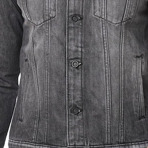 New Arrival Winter Men's <b>Denim</b> <b>Jackets</b> Front Logo Customizable High Quality Plus Size Casual Cotton Made - Product Image 3