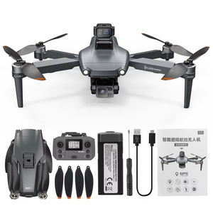 L600 PRO โดรนสามแกนกันสั่นพร้อม GPS ระบบป้องกันการชน  สำหรับมือใหม่และมืออาชีพ  ถ่ายภาพทางอากาศความคมชัดสูง  วัสดุพลาสติก - Product Image 4