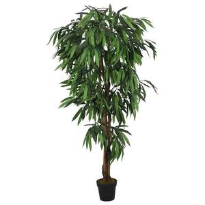 Arbre artificiel de mangue vert de 70,9 pouces avec 900 feuilles - Product Image 1