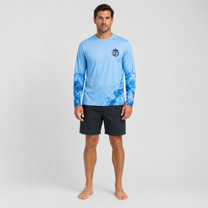 Camisa de pesca profesional para hombre con tela de protección UV, tecnología de secado rápido, bolsillos funcionales y calidad duradera para la pesca. - Product Image 1