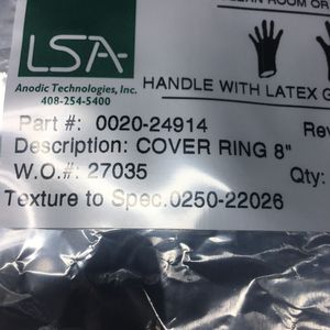 AMAT 0020-24914 Anillo de Cubierta SST 8" 101 COVERAGE - Equipo y Piezas de Semiconductores de Confianza de Global Legacy - Product Image 4