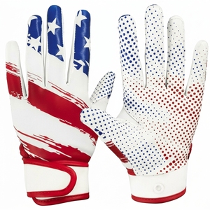 High Quality American football gloves created for linemen ensuring <b>grip</b> <b>control</b> toughness and palm padding for protection - Product Image 1