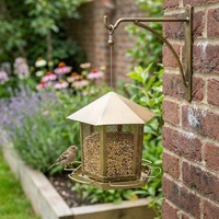 Station d'alimentation pour oiseaux décorative en métal, à suspendre, pour jardin extérieur, décoration de la maison