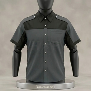 Chemises de course pour équipe, brodées, respirantes, blanches, entièrement boutonnées, en spandex/polyester, avec impression par transfert thermique. - Product Image 1