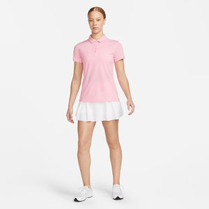 Nouveau Polo de Golf Femme Tricoté Imprimé Coupe Slim Manches Courtes Boutonné Col Chemise Décontractée Collection Été 2026 - Product Image 5