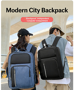 กระเป๋าเป้กีฬาแบบกันน้ำ Oxford พร้อมช่อง USB ปิดด้วยซิป น้ำหนักเบา ทนทาน ดีไซน์มินิมอล สำหรับวัยรุ่น นักศึกษา ปรับแต่งได้ - Product Image 3