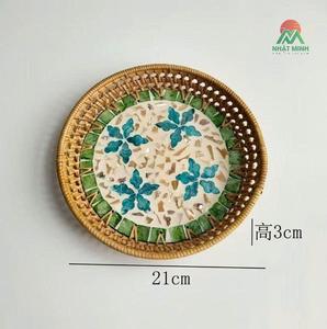 New Arrival Creative Vintage Designs Stackable <b>Light</b> Luxury Fruit Plate Living Room Decorative Hollow Color Shell Snack Tray - Product Image 5