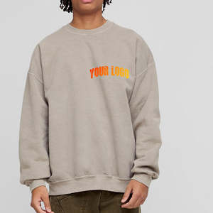 Sudaderas de Cuello Redondo Unisex con Logotipo Personalizado al por Mayor, Sudadera de Manga Larga para Hombre, Jersey Liso sin Capucha - Product Image 6