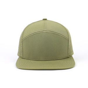 Gorras de camionero de malla de camuflaje personalizadas al por mayor de alta calidad, de 7 paneles, con cierre a presión. - Product Image 2