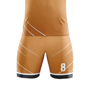 Soccer Uniform Mesh Panel Football Kit Breathable Wear Soccer Uniform Lightweight Match Day Jersey Shorts Set Soccer Uniform - Product Image 3