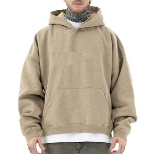 Sweat à capuche vintage surdimensionné délavé à l'acide pour homme, 380 g/m² coton épais, taille XS, motif imprimé 3D, hiver, offre ODM - Product Image 4