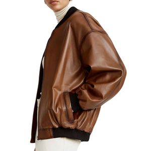 Autumn/Winter Raw Luxury <b>Canvas</b> Motorcycle Jacket Women Custom Brown Outdoor Breathable Zipper Waterproof Windproof Printed - Product Image 2