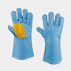 Guantes de Soldadura Personalizados de Cuero Vacuno Transpirable y Resistente al Calor, Guantes de Trabajo para Soldadores Más Vendidos en Pakistán - Product Image 1