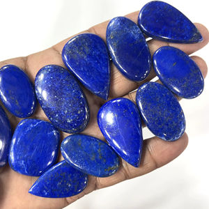 Lapis-lazuli bleu naturel, pierres précieuses brutes, cabochons, formes et tailles variées, environ 20 à 30 mm - Product Image 1
