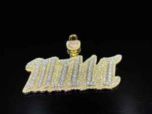 Colgante de Plata Tibetana con Diamantes Iced Ice Pulse de The Ice Legacy, Estilo Hip Hop, Unisex, para Regalo - Product Image 1