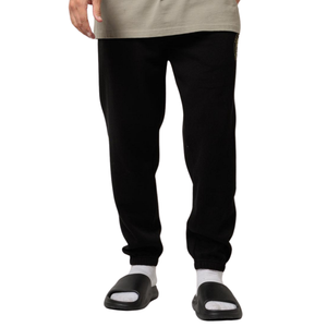 Customized <b>Men</b> Embroidery Fleece <b>Trousers</b> Loose Fit Drawstring Waist <b>Cuffed</b> Casual Pants OEM Streetwear Maker Wholesale Supplier - Product Image 3