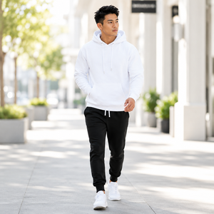 Sudadera con Capucha de Algodón y Poliéster, Sudadera Gruesa de Felpa de Algodón, Sudadera con Capucha Personalizada con Estampado, Sudadera Gruesa de Color Sólido para Hombre - Product Image 5