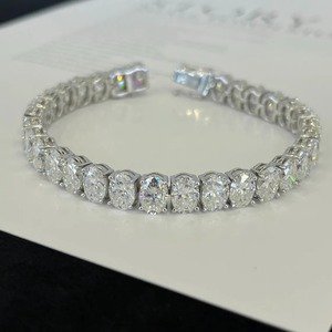 Pulsera de Lujo Unisex de Plata de Ley con Baño de Oro Rosa de 18k y Diamantes Cultivados en Laboratorio, Piedras Brillantes, Duradera y de Larga Duración - Product Image 4