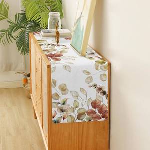 100% Cotton Embroidered <b>Table</b> <b>Runner</b> with Custom Print | Modern Indian Design | Manufacturer - Product Image 2